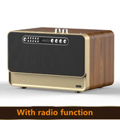 Home Wireless Bluetooth Speaker Wooden High Volume Dual Speaker Subwoofer  