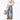 INS Streetwear Loose Patterned Lyocell Ice Silk Jeans  