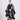 Imitation Rex Rabbit Fur Collar Cape And Shawl Loose Jacquard Knitted Cardigan Cape Coat  
