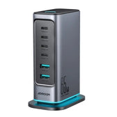 JOYROOM JR-TCM02 6 in 1 65W GaN 4 USB-C & 2 USB-A Multi-port Charger, EU Plug, UK Plug - UTrano