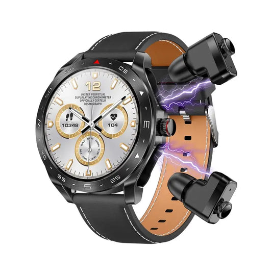 LEMFO T95 1.52 inch IPS Screen 2 in 1 Bluetooth Earphone Smart Watch Support Health Monitoring Utrano
