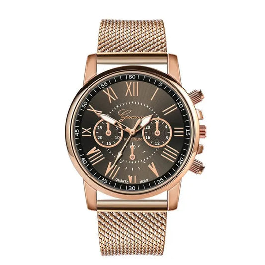 Ladies Watches Luxury Chic Quartz Sport Military Stainless Steel Dial Leather Band Wrist Watch Utrano