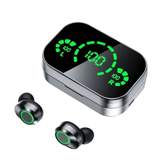 Large Screen Smart Digital Display In-ear Breathing Light Sports Earphones Utrano