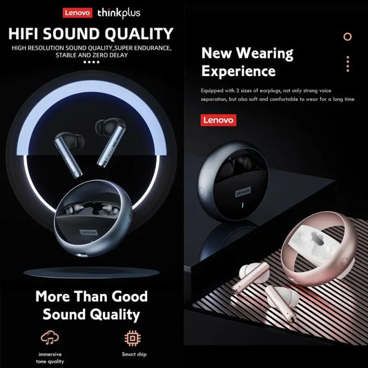 Lenovo LP60 TWS Wireless Bluetooth 5.3 Noise Reduction Earphone Utrano
