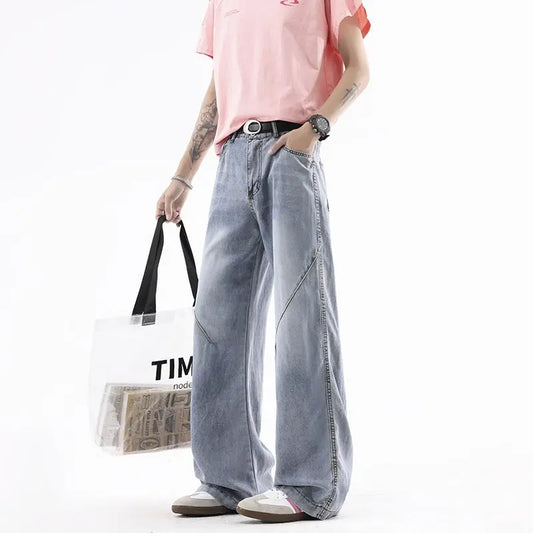 Light Blue Tencel Lyocell Jeans for Men  