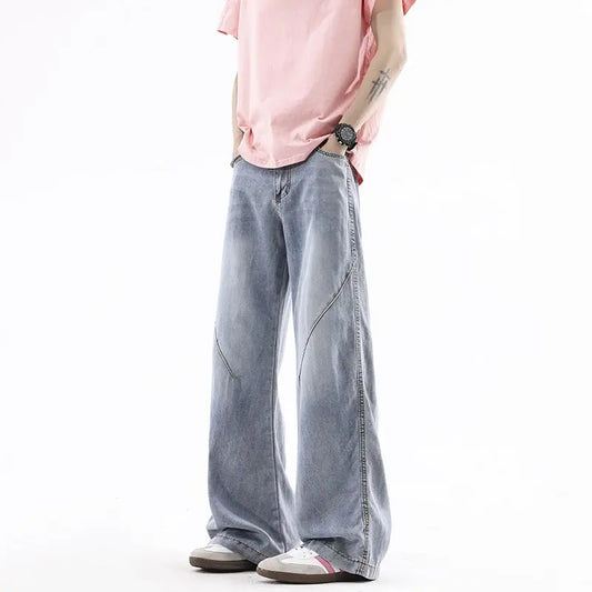 Light Blue Tencel Lyocell Jeans for Men  