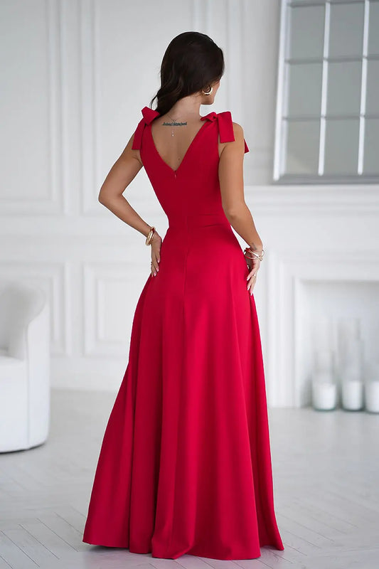  Long dress model 202371 Bicotone 