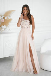  Long dress model 220091 Bicotone 