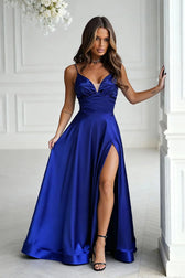  Long dress model 220612 Bicotone 