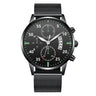 Luminous Calendar Dial Three Eyes And Six Needles Calendar Watch Men Utrano