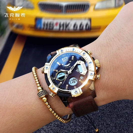 Luminous Waterproof Large Dial Quartz Watch Utrano