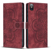 Mandala Embossed Retro Frosted Leather Phone Case, For iPhone XS Max, For iPhone 7 Plus / 8 Plus  
