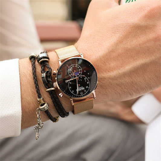 Men's Automatic Waterproof Large Dial Mechanical Watch  