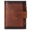 Men's short genuine leather wallet first layer cowhide Korean style fashion casual wallet driver's license wallet father's day gift  