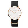 Movement men and women waterproof business casual black belt watch wish ultra-thin quartz watch Utrano
