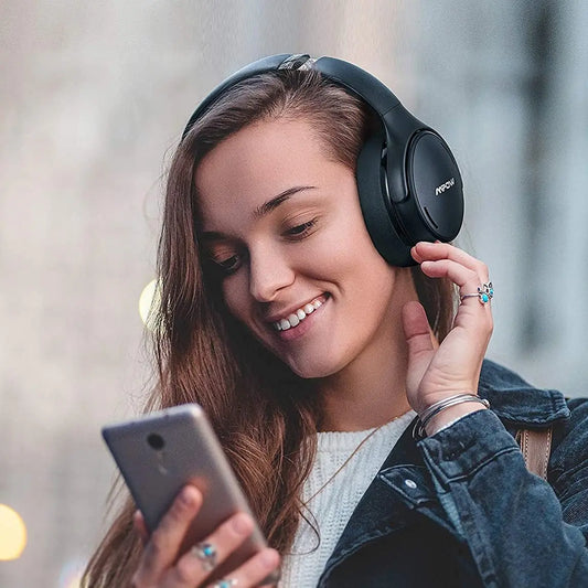 Mpow H19 IPO Active Noise Cancelling CVC8.0 Microphone headsets Utrano