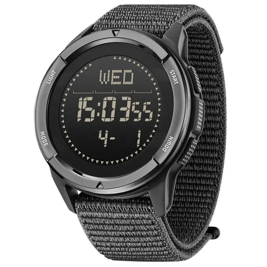 NORTH EDGE ALPS Outdoor Waterproof Men Carbon Fiber Digital Nylon Strap Smart Sports Watch  