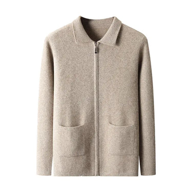 New Men's Cardigan Long Sleeve Sweater Coat  