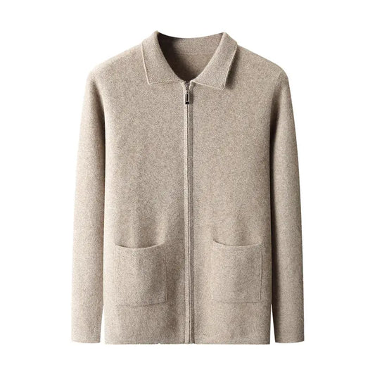 New Men's Cardigan Long Sleeve Sweater Coat  