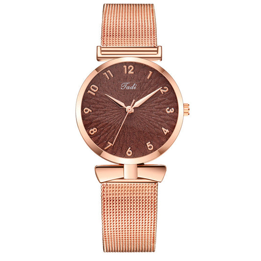 Personality Bowknot Fashion Digital Sunflower Watch Women  
