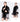 Rabbit Fur Collar Shawl Cape Knitted Cardigan Baggy Coat  