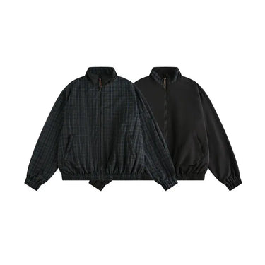 Reversible Vintage Unisex Loose Casual Sport Jacket  