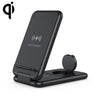 15W 3 in 1 Foldable Qi Fast Wireless Charger Station Phone Holder for iPhones & iWatchs & Airpods  