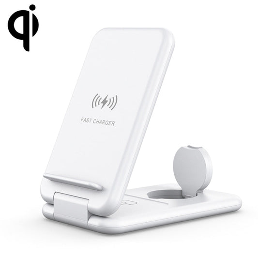 15W 3 in 1 Foldable Qi Fast Wireless Charger Station Phone Holder for iPhones & iWatchs & Airpods  