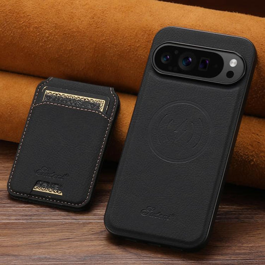 Suteni H16 Litchi Texture Leather Detachable Wallet Back Phone Case, For Google Pixel 11 Pro XL, For Google Pixel 11, For Google Pixel 11 Pro, For Google Pixel 10 Pro XL, For Google Pixel 10 Pro, For Google Pixel 10  