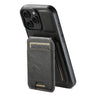 Suteni H02 Leather Wallet Stand Back Phone Case, For iPhone 16, For iPhone 15 Pro Max, For iPhone 15 Pro, For iPhone 15 Plus, For iPhone 15, For iPhone 14 Plus, For iPhone 14, For iPhone 14 Pro  