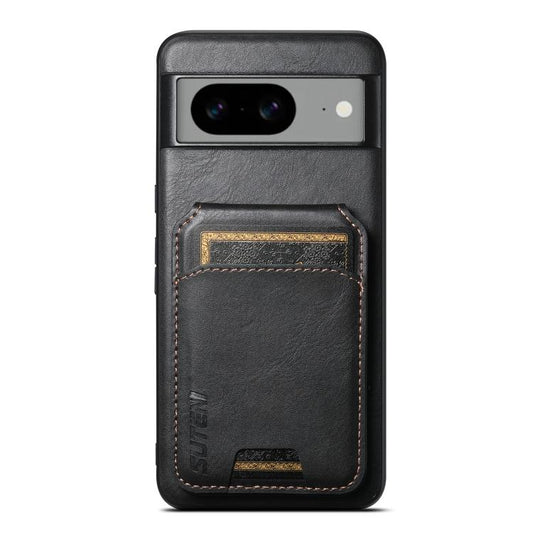 Suteni H02 Leather Wallet Stand Back Phone Case, For Google Pixel 11 Pro XL, For Google Pixel 11, For Google Pixel 11 Pro, For Google Pixel 10 Pro XL, For Google Pixel 10 Pro, For Google Pixel 10, For Google Pixel 9 Pro XL, For Google Pixel 9 Pro  