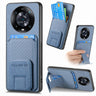 Carbon Fiber Card Bag Fold Stand Phone Case, For Honor 60 Pro, For Honor 60, For Honor 50, For Honor 50 SE  