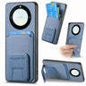 Carbon Fiber Card Bag Fold Stand Phone Case, For Honor 70 Pro, For Honor 70, For Honor Magic4 Pro, For Honor Magic4 5G  