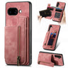 Retro Leather Zipper Wallet Back Phone Case, For Google Pixel 9a, For Google Pixel 9 Pro XL, For Google Pixel 9 / 9 Pro, For Google Pixel 8a  