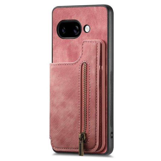 Retro Leather Zipper Wallet Back Phone Case, For Google Pixel 9a, For Google Pixel 9 Pro XL, For Google Pixel 9 / 9 Pro, For Google Pixel 8a  