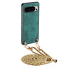 Vintage Leather PC Back Cover Phone Case with Crossbody Strap, For Google Pixel 10 / 10 Pro, For Google Pixel 9 / 9 Pro  