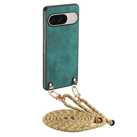Vintage Leather PC Back Cover Phone Case with Crossbody Strap, For Google Pixel 10 Pro XL, For Google Pixel 10 / 10 Pro, For Google Pixel 9a, For Google Pixel 9 Pro XL  