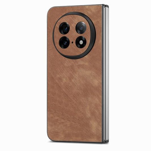 Vintage Leather PC Back Cover Phone Cas, For OPPO Find N5  