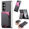 Twill Fabric Leather Skin Card Bag Magnetic Back Phone Case, For Galaxy Z Fold8 Ultra 5G, For Galaxy Z Fold7 5G, For Galaxy Z Fold6  