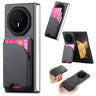Twill Fabric Leather Skin Card Bag Magnetic Back Phone Case, For Honor Magic V3  