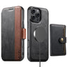 Suteni Q07S1 3-in-1 Detachable Wallet MagSafe Splicing Leather Phone Case, For iPhone 15 Pro Max, For iPhone 15 Pro, For iPhone 15 Plus, For iPhone 15, For iPhone 14 Plus, For iPhone 14, For iPhone 14 Pro, For iPhone 14 Pro Max  
