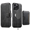 Suteni Q05S3 3-in-1 Detachable Vertical Flip Wallet MagSafe Leather Phone Case, For iPhone 16 Pro, For iPhone 16 Plus, For iPhone 16, For iPhone 15 Pro Max, For iPhone 15 Pro, For iPhone 15 Plus, For iPhone 15, For iPhone 14 Plus  