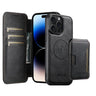 Suteni Q05S3 3-in-1 Detachable Vertical Flip Wallet MagSafe Leather Phone Case, For iPhone 14, For iPhone 14 Pro, For iPhone 14 Pro Max, For iPhone 13 Pro Max, For iPhone 13 Pro, For iPhone 13, For iPhone 12, For iPhone 12 Pro Max  