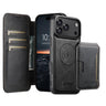 Suteni Q05S3 3-in-1 Detachable Vertical Flip Wallet MagSafe Leather Phone Case, For iPhone 18, For iPhone 18 Pro, For iPhone 18 Pro Max, For iPhone 17 Pro Max, For iPhone 17 Pro, For iPhone 17, For iPhone Air, For iPhone 16 Pro Max  