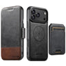 Suteni Q06S2 3-in-1 Detachable Vertical Flip Wallet MagSafe Splicing Leather Phone Case, For iPhone 17 Pro Max, For iPhone 17 Pro, For iPhone 17, For iPhone Air, For iPhone 16 Pro Max, For iPhone 16 Pro, For iPhone 16 Plus, For iPhone 16  