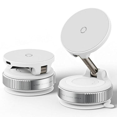 X68W 15W Wireless Charging Vacuum Suction Cup Foldable Car Dashboard Magnetic Phone Holder, X68W  