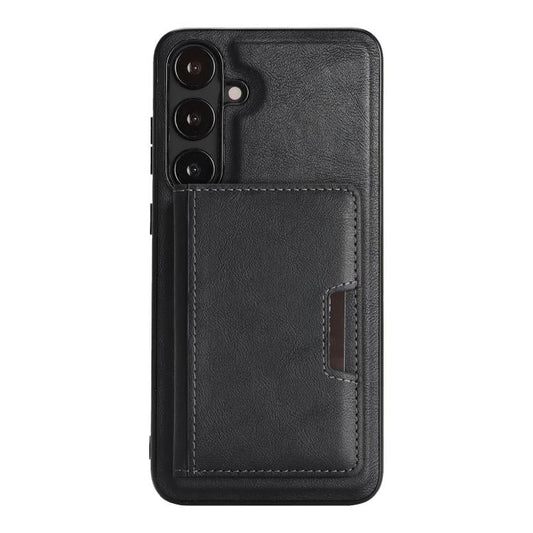Strong MagSafe Magnetic Two-Fold Card Bag Leather Phone Cases for Samsung Galaxy  