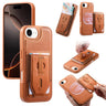 CaseNeo Retro Wristband Elastic Card Bag Magnetic Back Phone Case, For iPhone 17  
