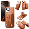 CaseNeo Retro Wristband Elastic Card Bag Magnetic Back Phone Case, For iPhone 13  