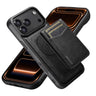 Suteni G5S5 2-in-1 Magnetic Detachable Bottle Opener Card Bag Cow Leather Back Phone Case, For iPhone 17 Pro Max, For iPhone 17 Pro, For iPhone 17, For iPhone Air, For iPhone 16 Pro Max, For iPhone 16 Pro, For iPhone 16 Plus, For iPhone 16  